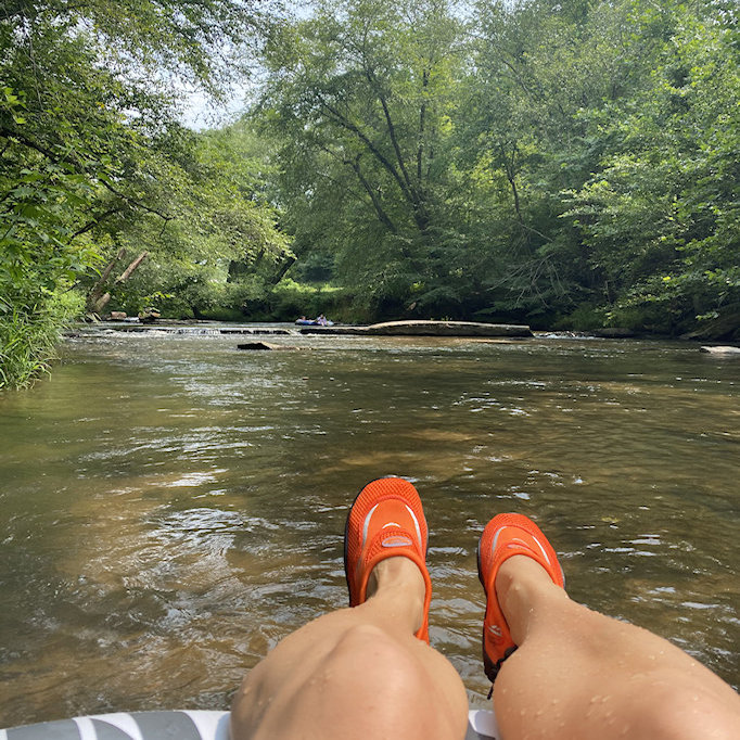 Floating down the river - Brasstown Creek - Warne, NC