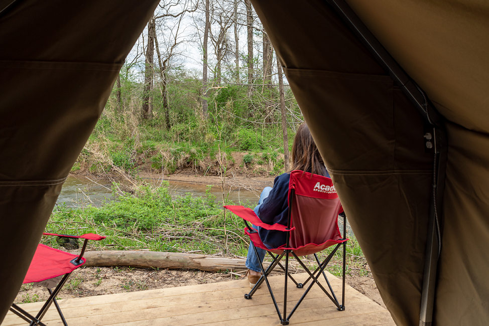 Glamping Tents at West Tubing Company - Warne, NC -#10