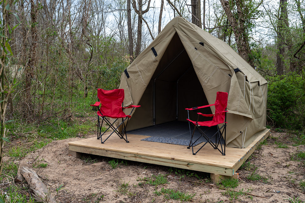 Glamping Tents at West Tubing Company - Warne, NC -#11
